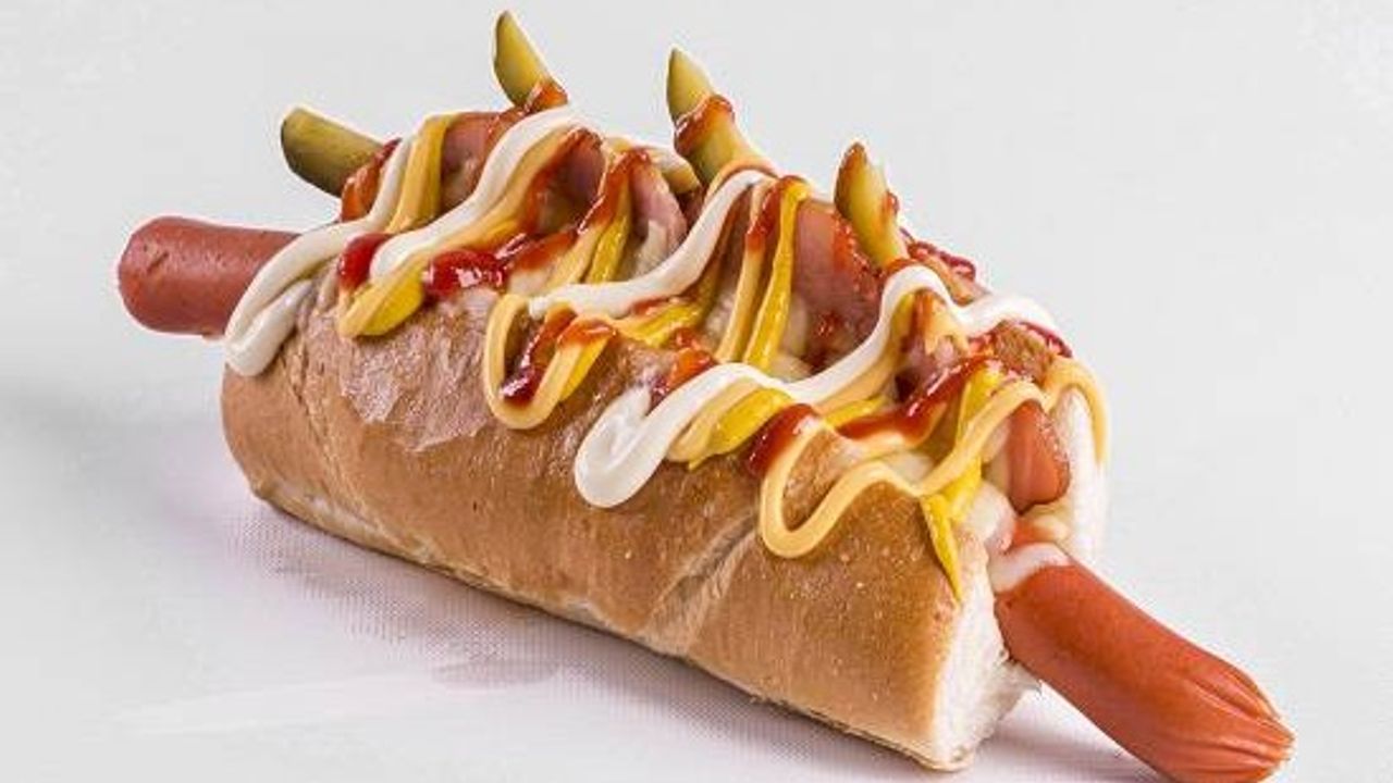 Double Bacon Cheeseburger Hot Dog