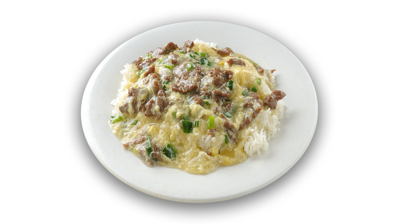 Beef with Egg Gravy Rice