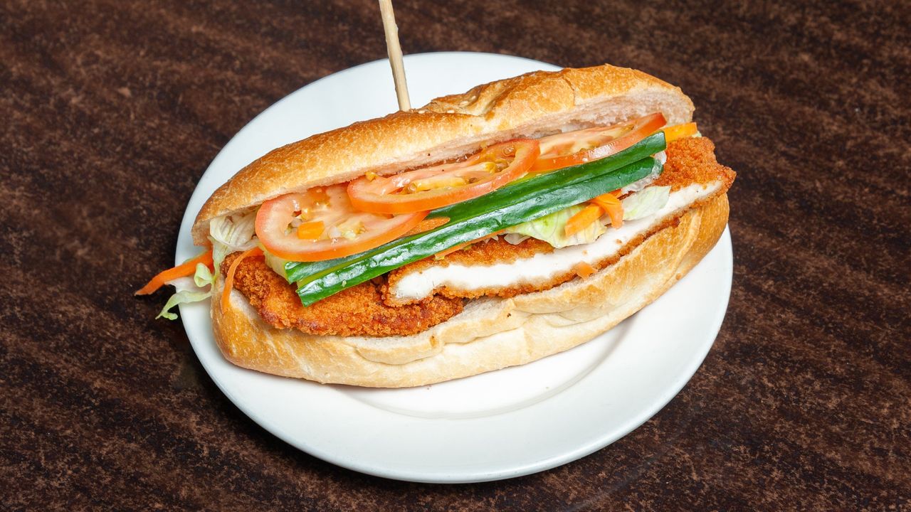 Chicken Schnitzel Salad Roll
