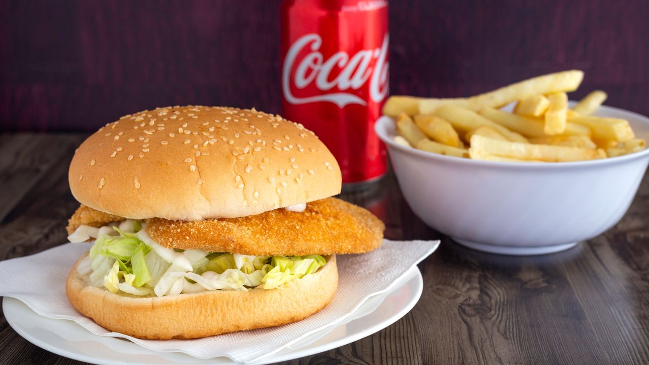 Chicken Schnitzel Burger Meal