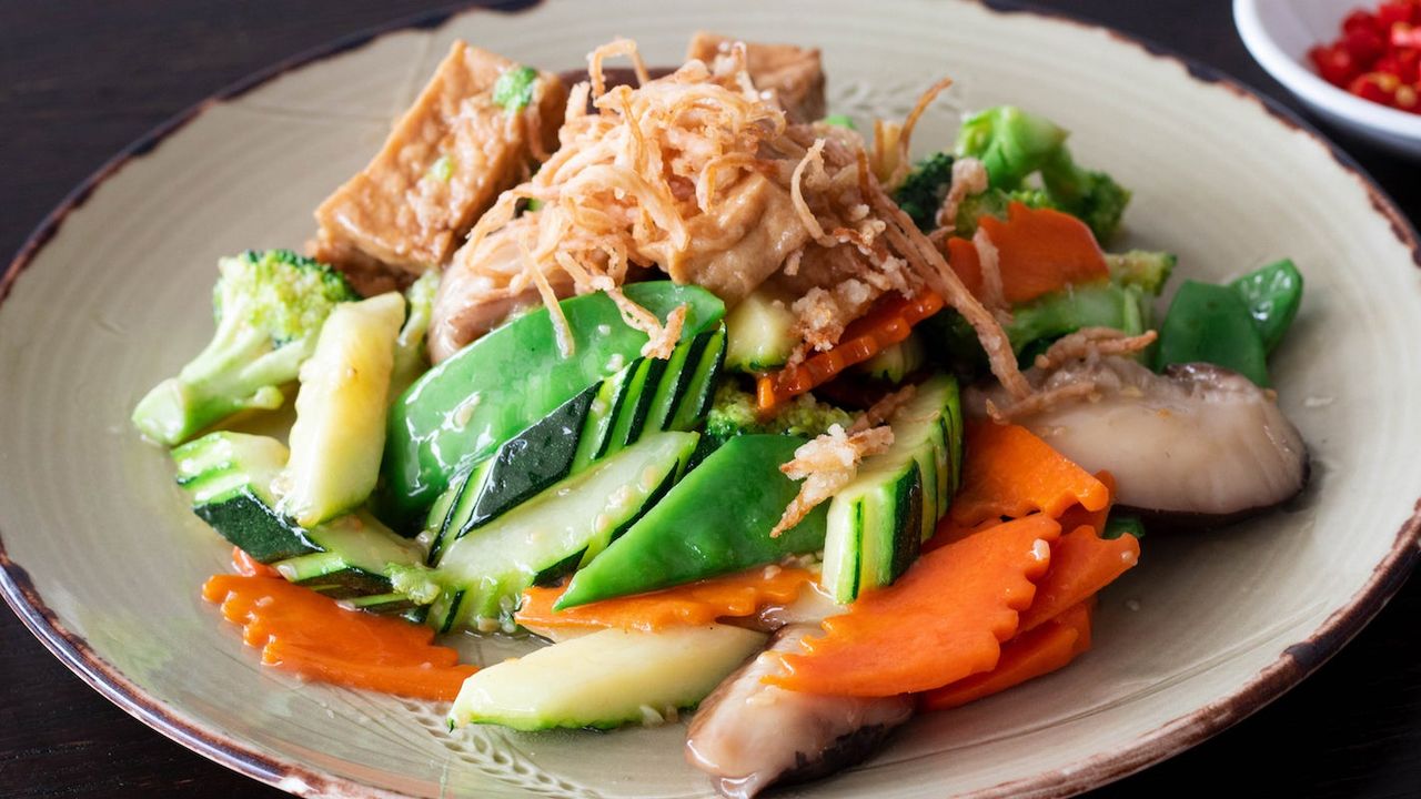 Mixed Vegetable with Chinese Mushroom and Tofu