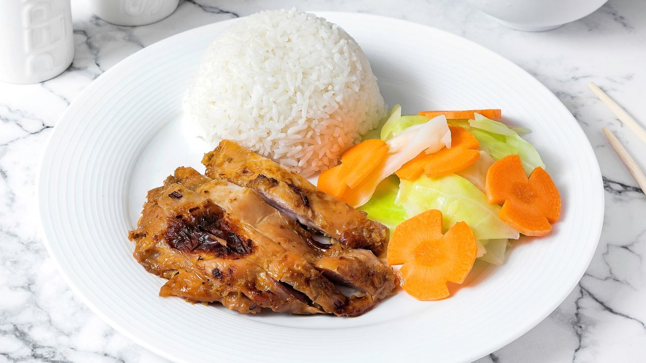 Grilled Chicken Rice Dish