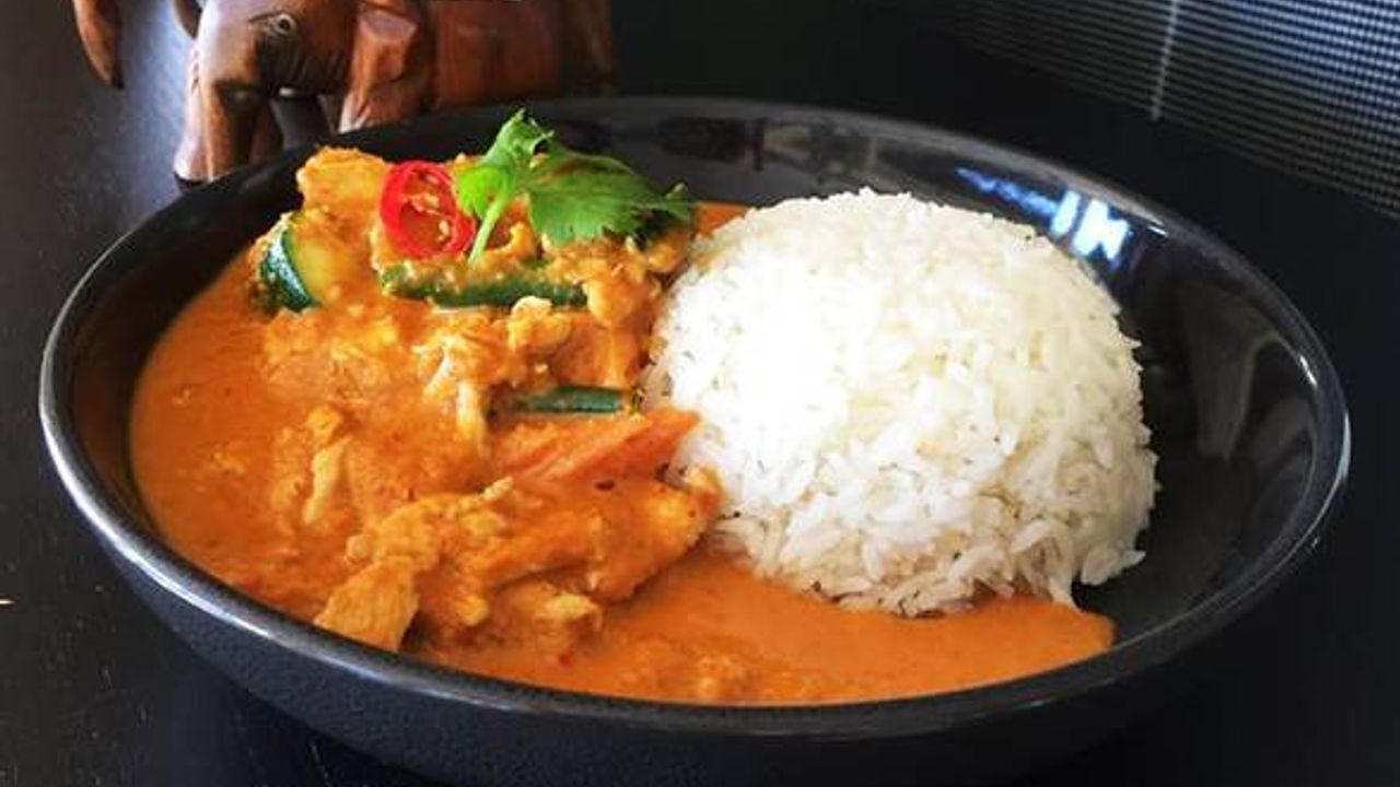 Chicken Panang Curry (served with rice)