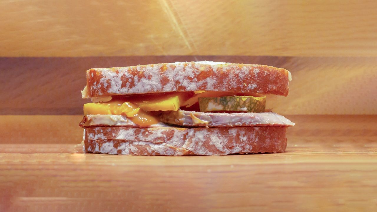 Lamb and Pumpkin Sandwich