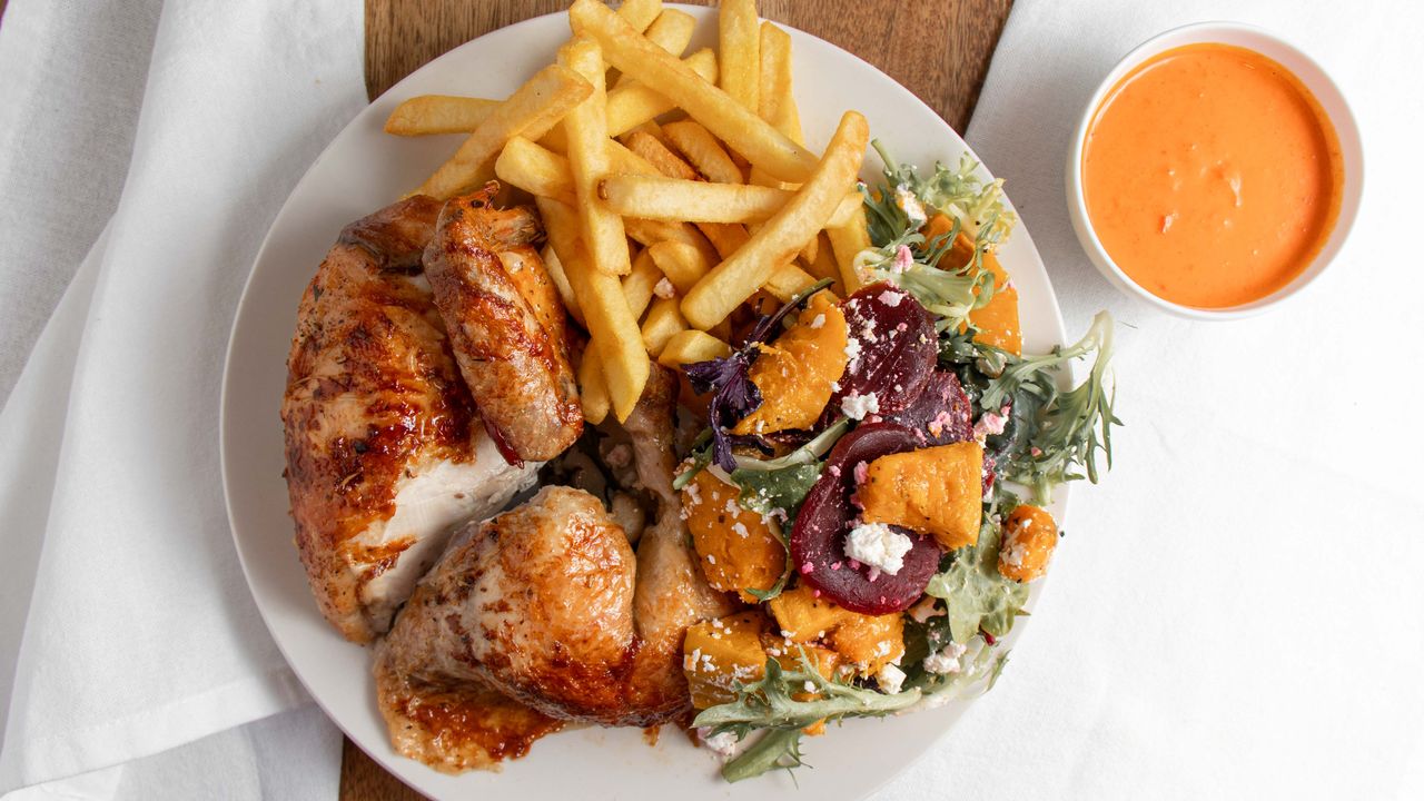 BBQ Roasted Half Chook Meal