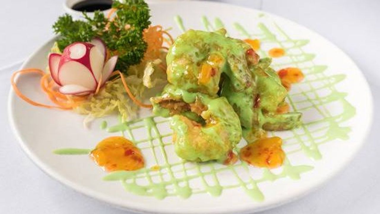 King Prawns in Batter W/ Wasabi Sauce
