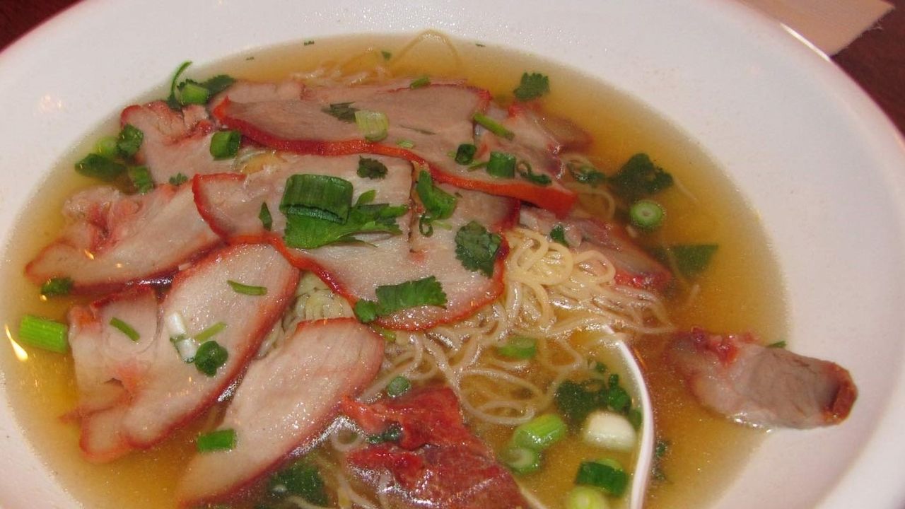 BBQ Pork in Noodle Soup