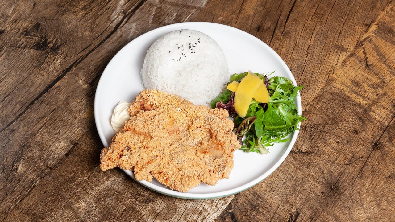 Fried Chicken Steak 鸡扒饭