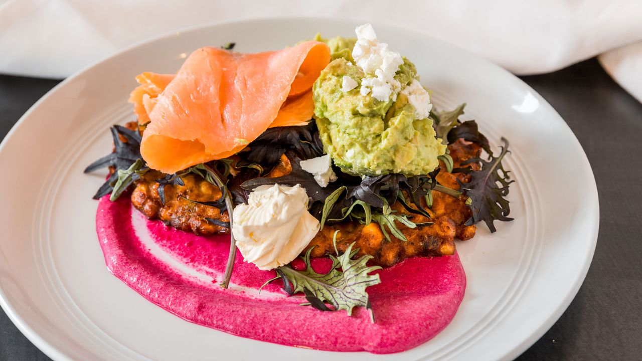 Corn Fritters w/Smoked Salmon