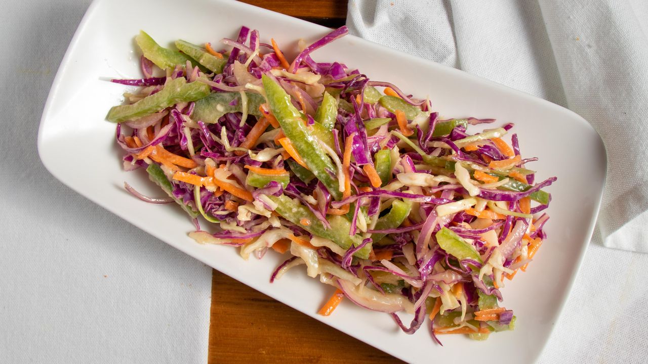 Southern Louisiana Red Cabbage Slaw