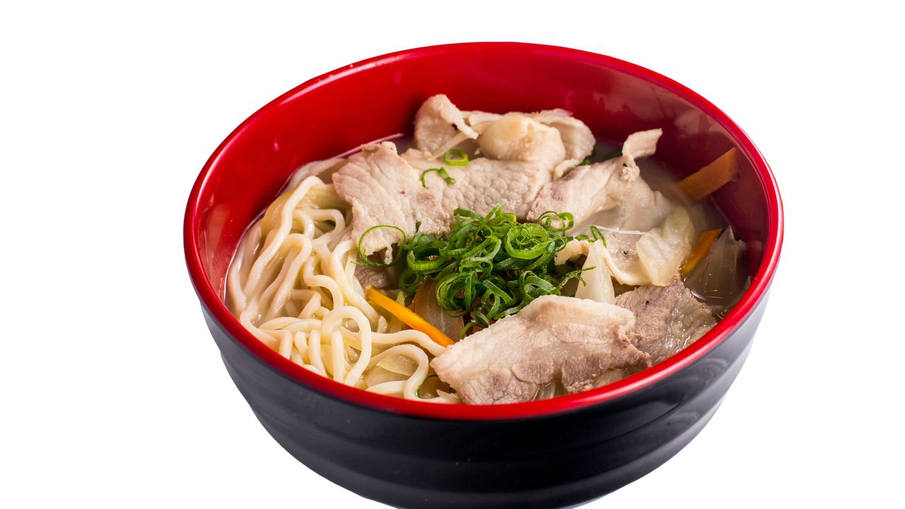 Pork with Egg Noodle Soup
