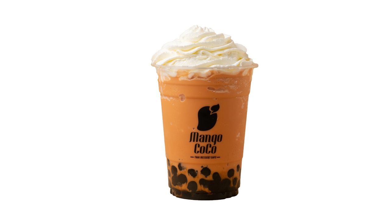Thai Tea Frappe with Pearl