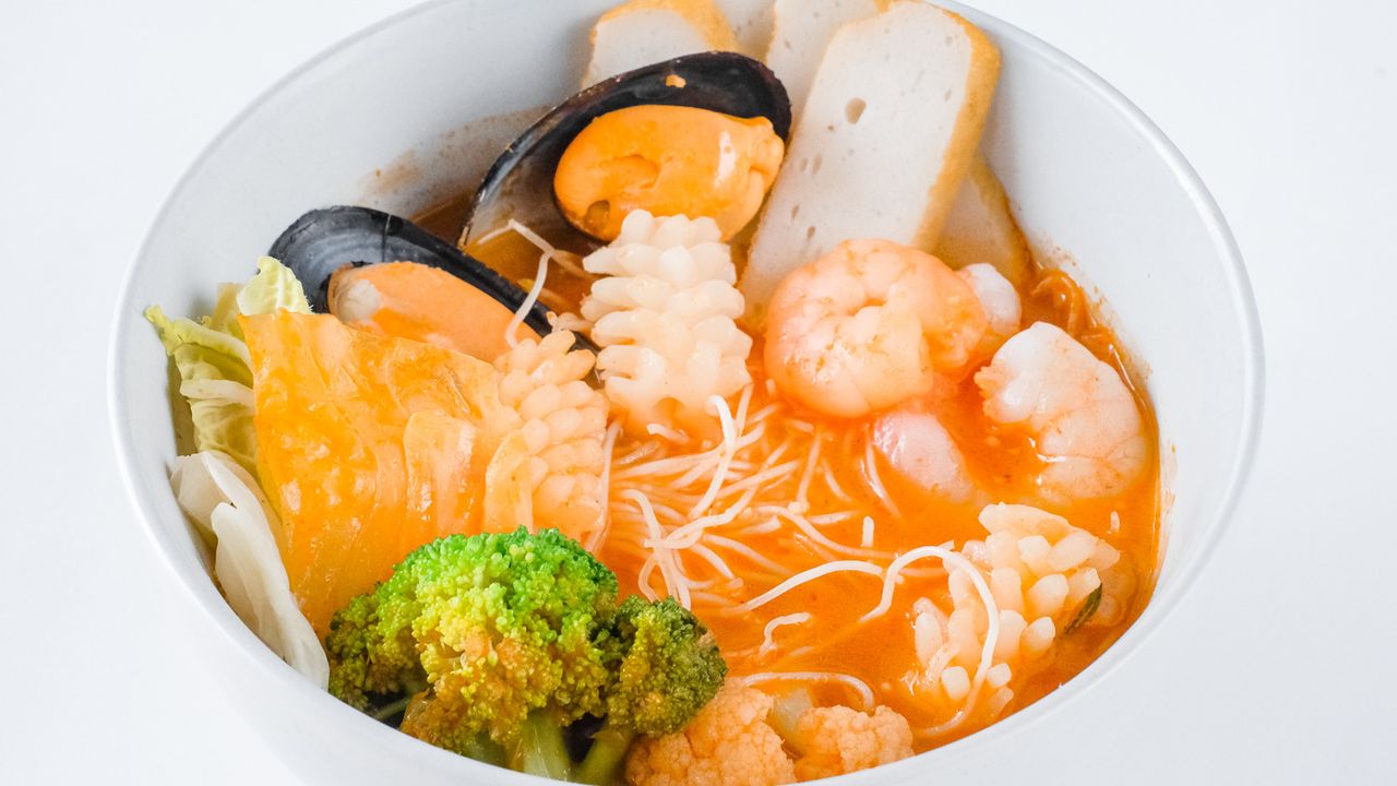 Seafood Tomyum Noodle Soup