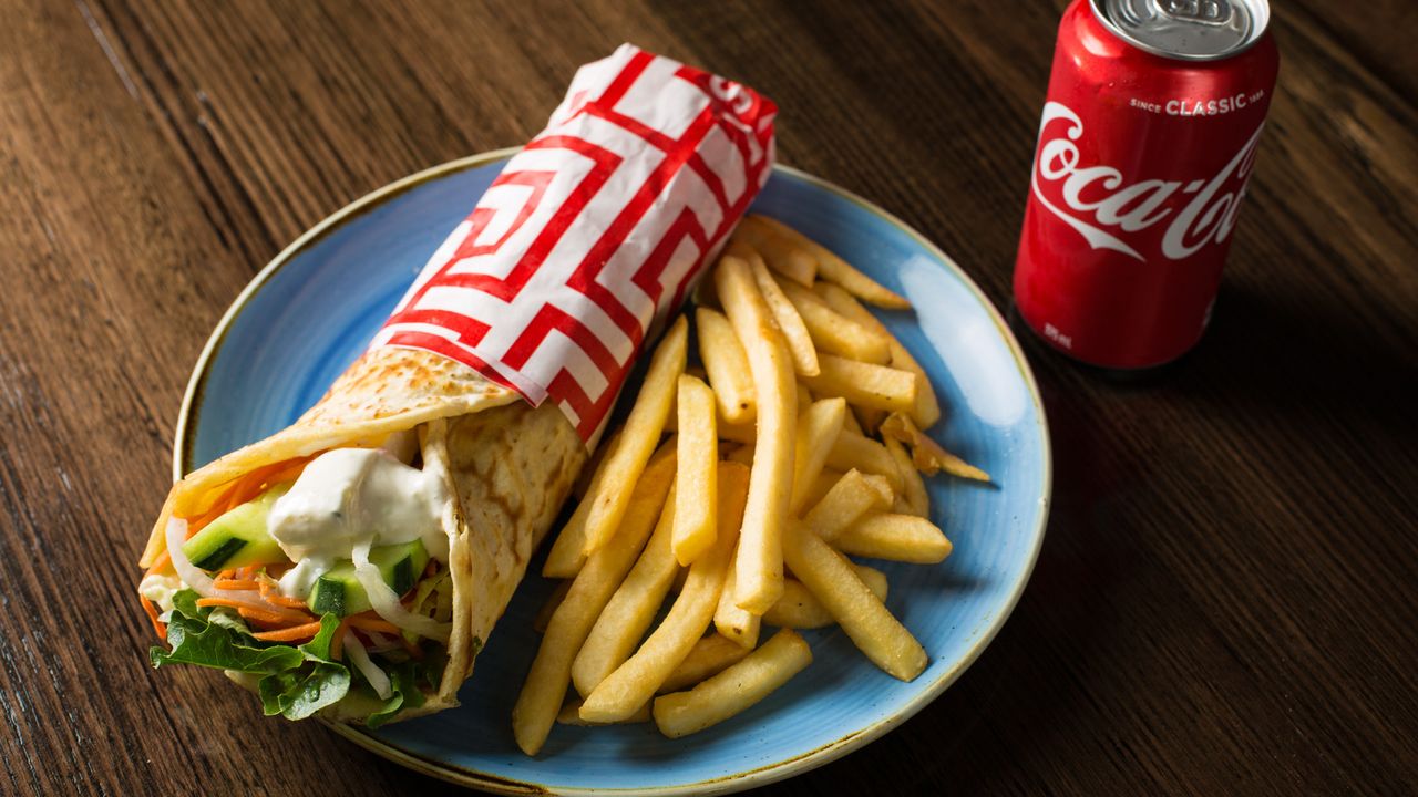 Vegetarian Souvlaki Combo