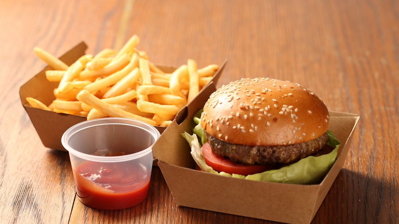 Wagyu Beef Burger and Fries