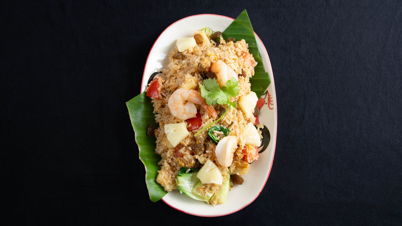 Pineapple Fried Rice with Prawns