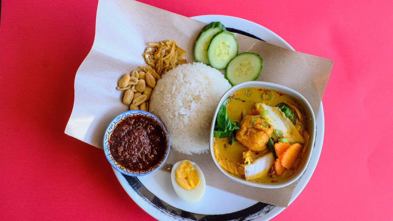 Nasi Lemak  (Veg Curry)