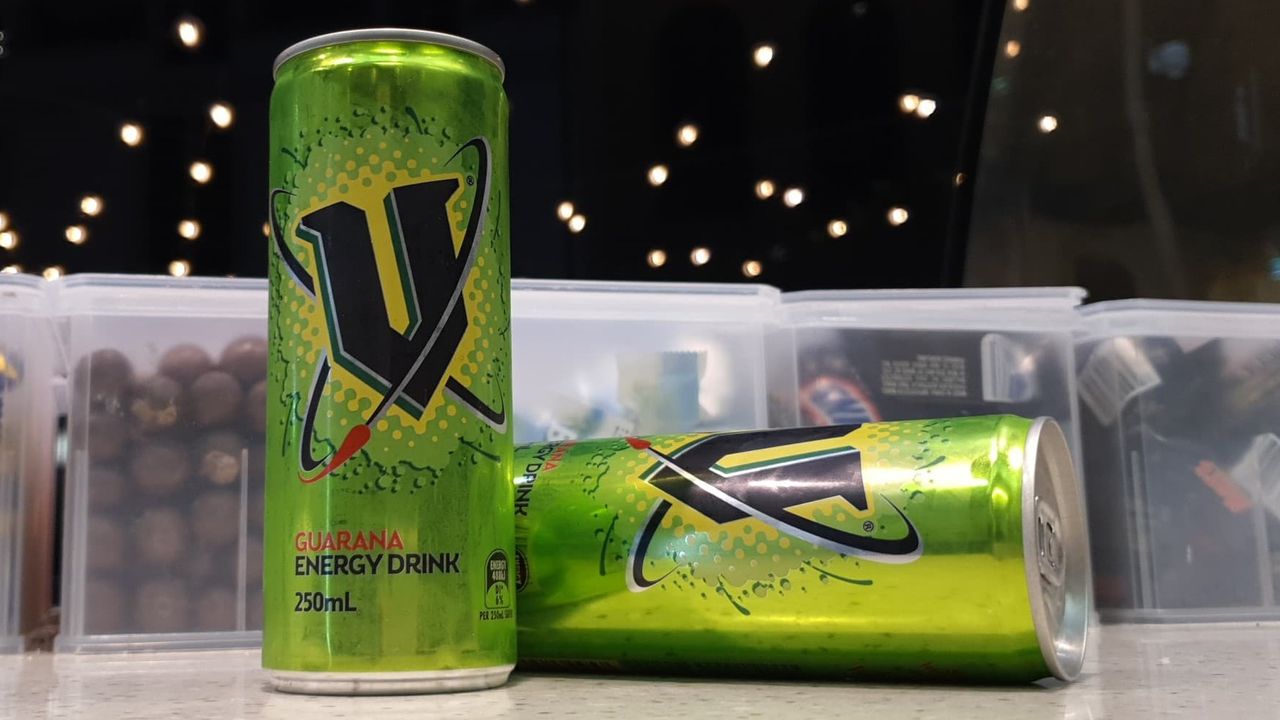 V Energy Drink Can