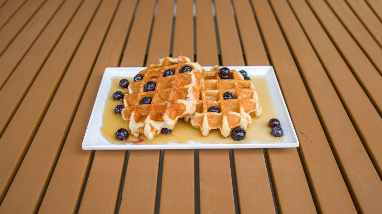 Waffles and Blue Berries