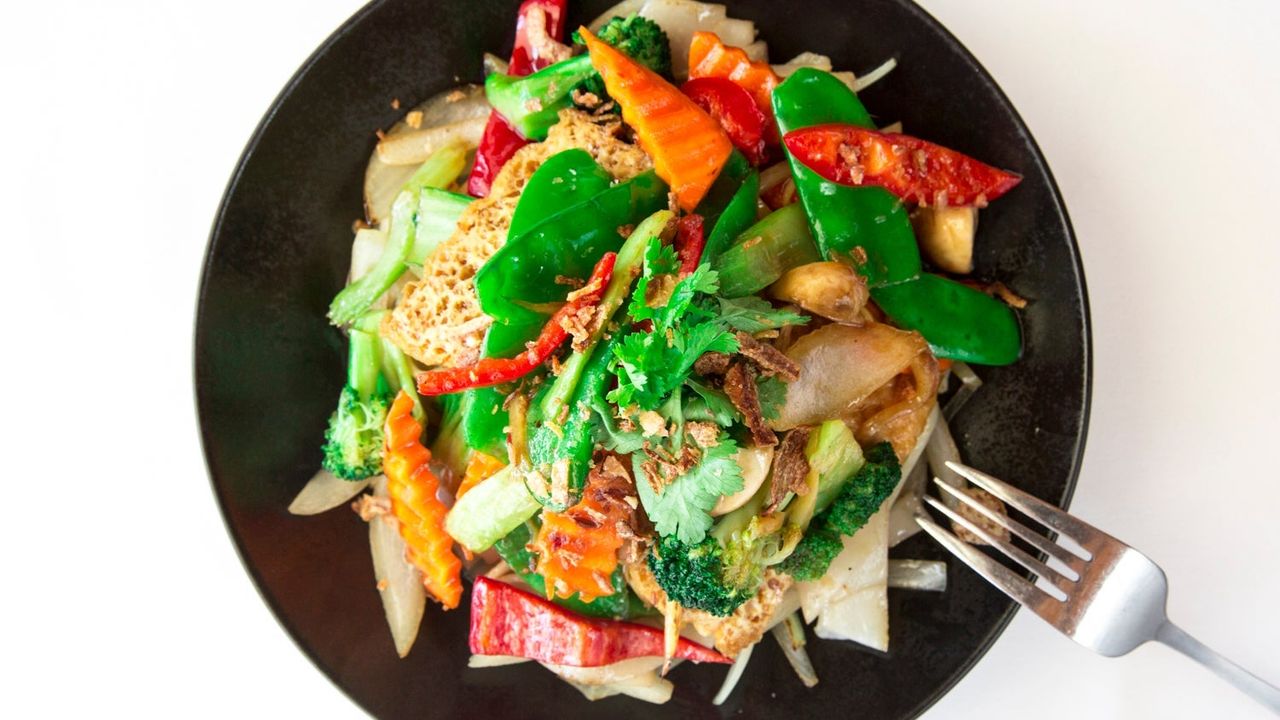 Rice Noodles Vegetable - Hu Tieu Xao Chay