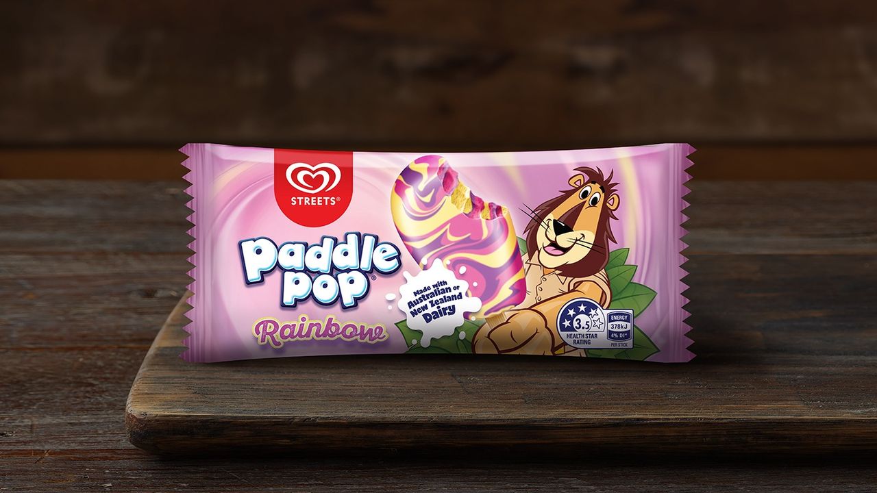 Rainbow Paddle Pop