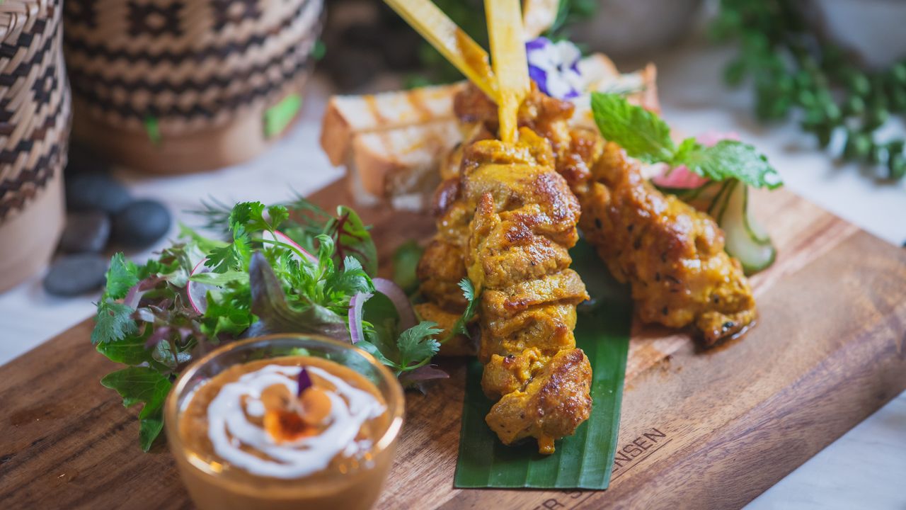 Pork Satay Skewer w Toast