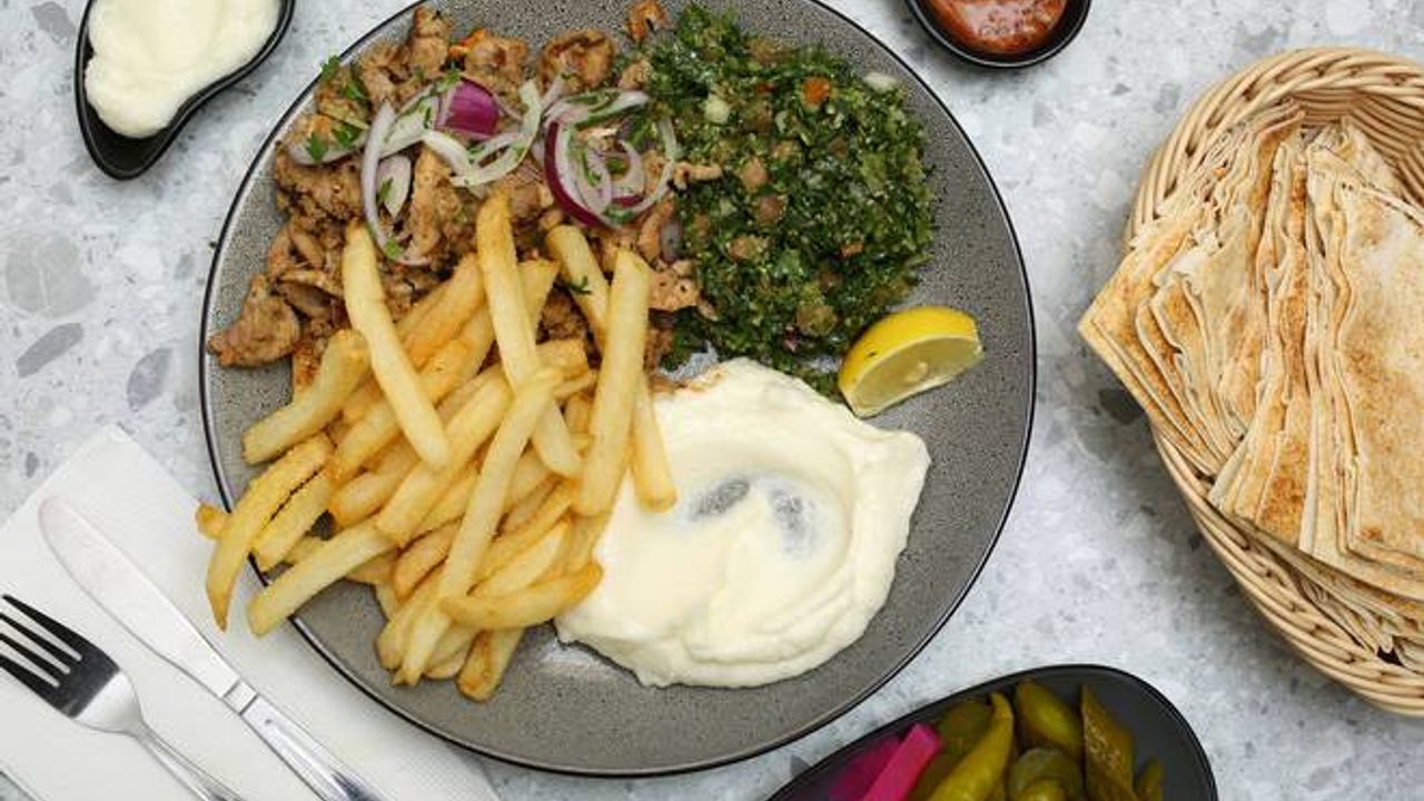 Mixed Chicken Shawarma Plate