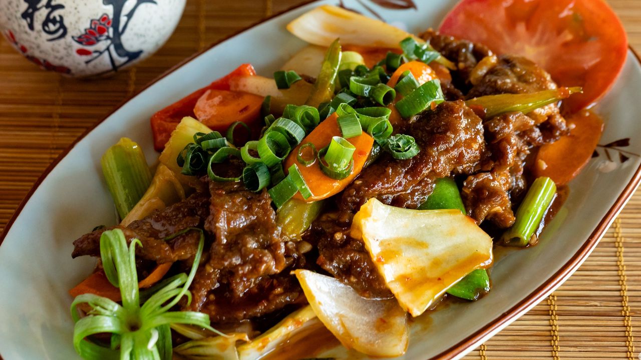 Beef with Szechuan Sauce