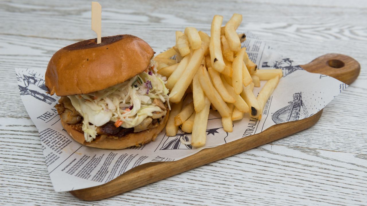 Chicken with Aioli Sauce Burger