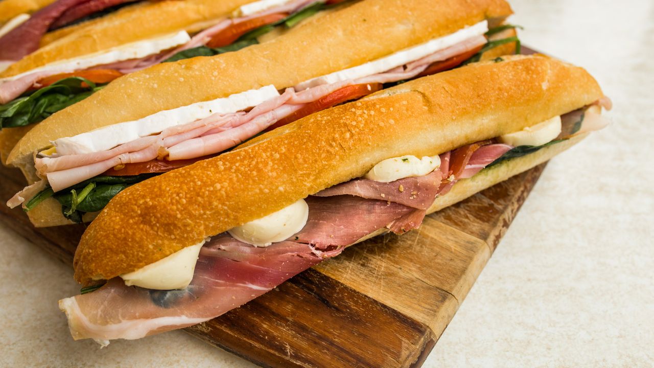 Ham, Cheese and Tomato Sandwich