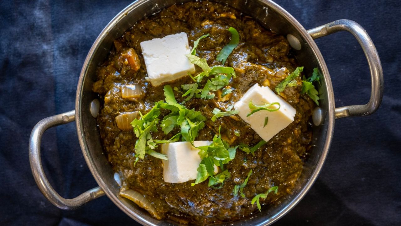 Saag Paneer (Half)(V)