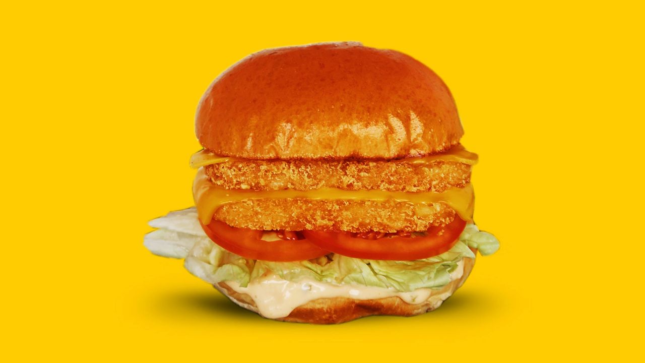 Hash Brown Single Burger (V)