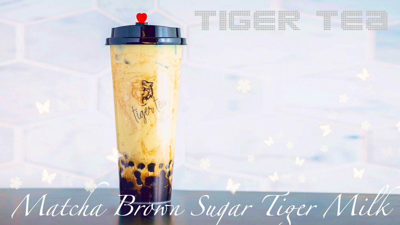 Matcha Brown Sugar Tiger Milk
