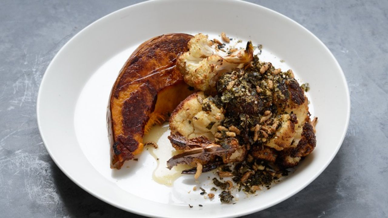 Miso Roasted Cauliflower, Pumpkin & Furikake
