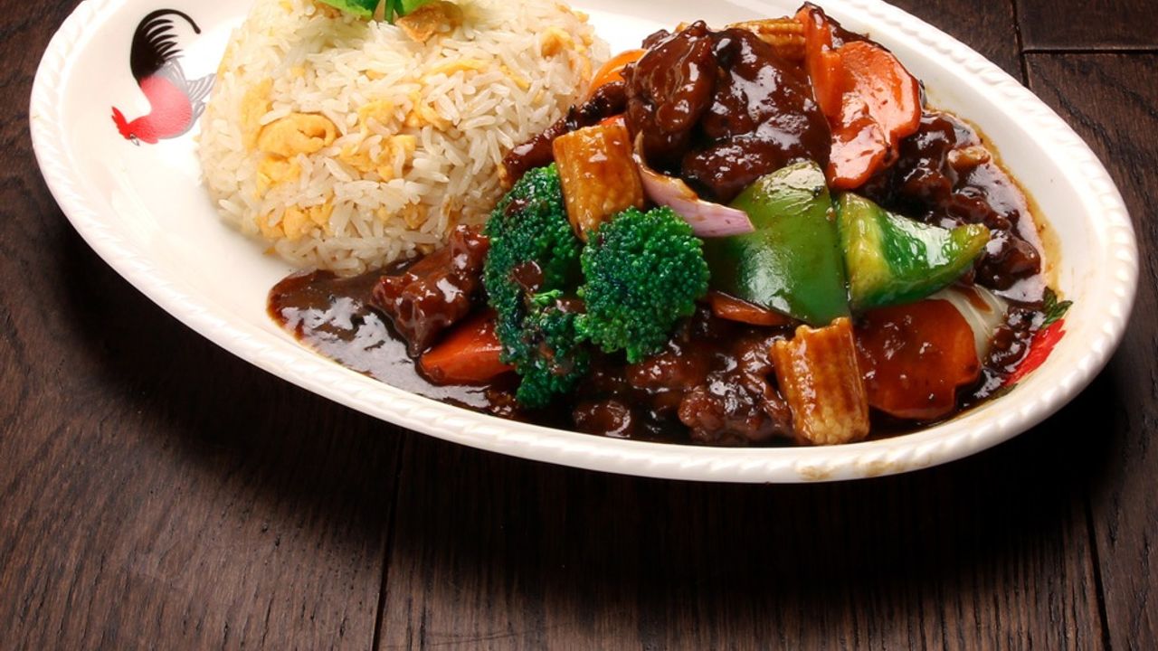 R13. Black Bean Sauce with Fried Rice