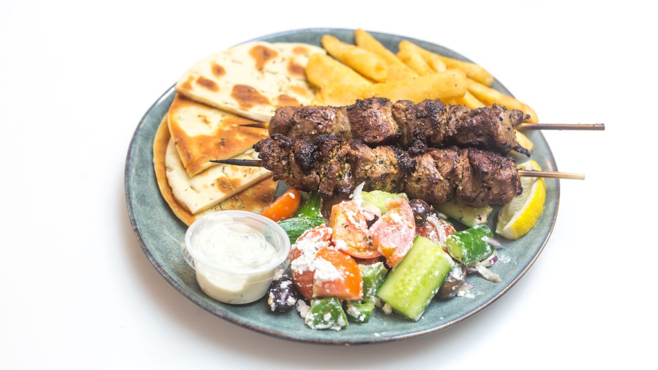Lamb Souvlaki Plate