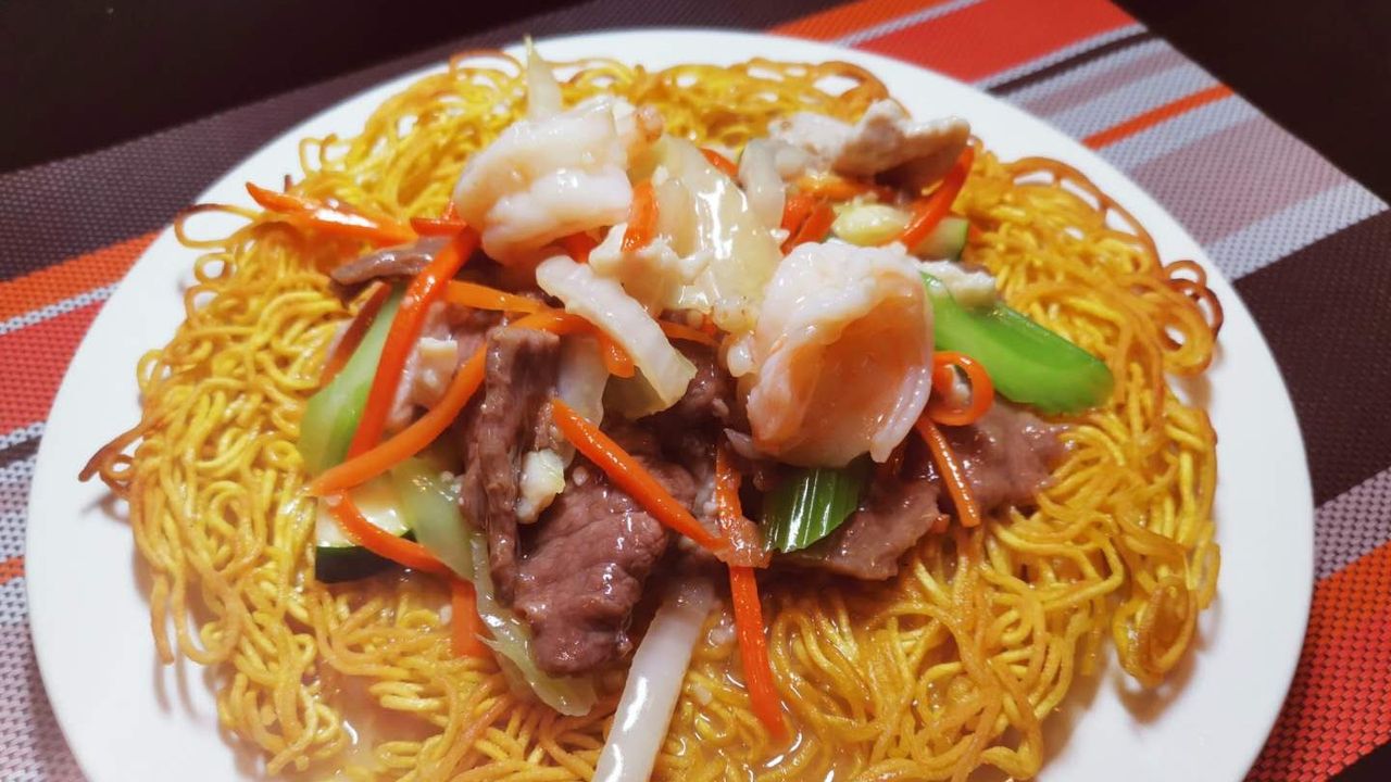 81. Fried Noodle (Thin Wheat Noodle) / 香煎面条