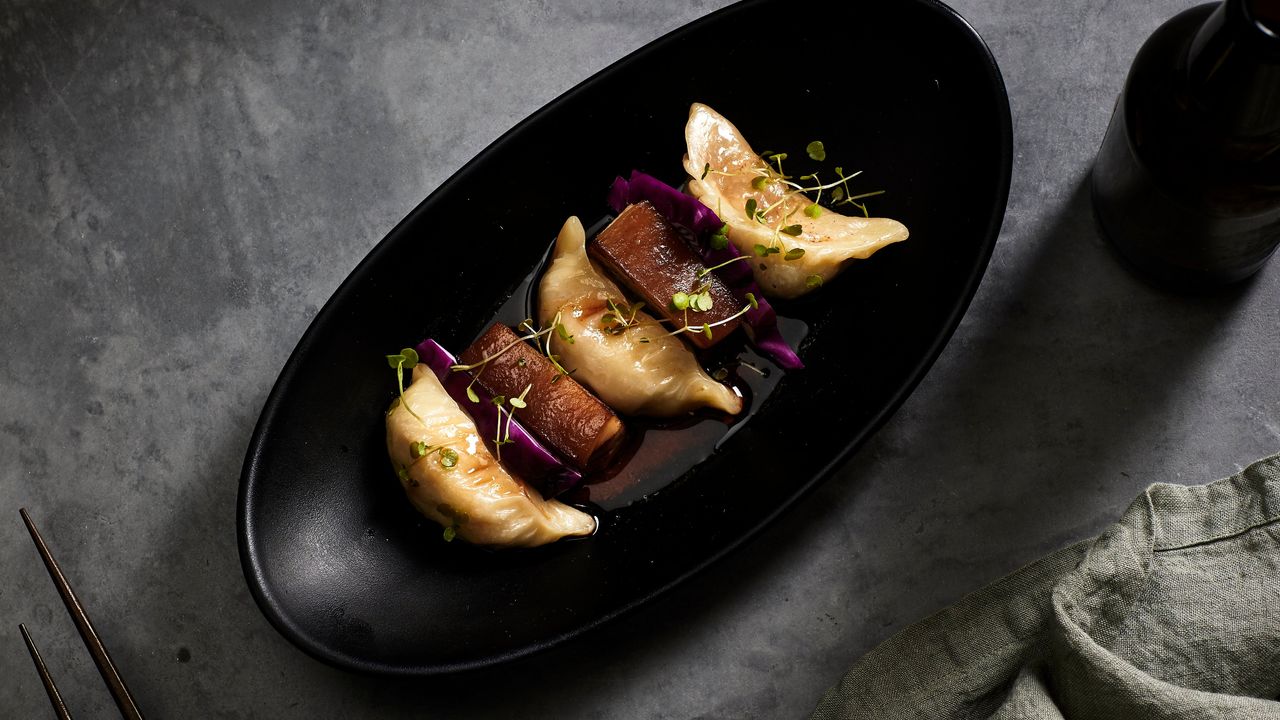 Flame Thrower Pulled Pork Dumplings (3) (N)