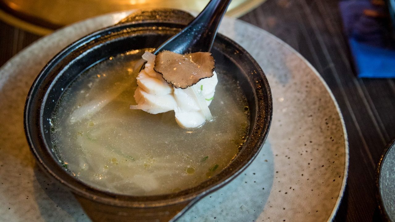 Black Truffle Scallop Soup Bento Set