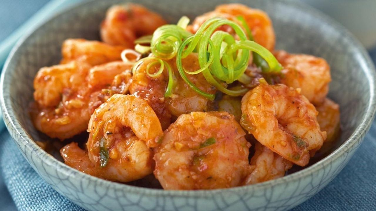 L16, Prawns With Mongolian / Szechuan / Black Bean / 蒙古/四川/士汁/ 虾球$