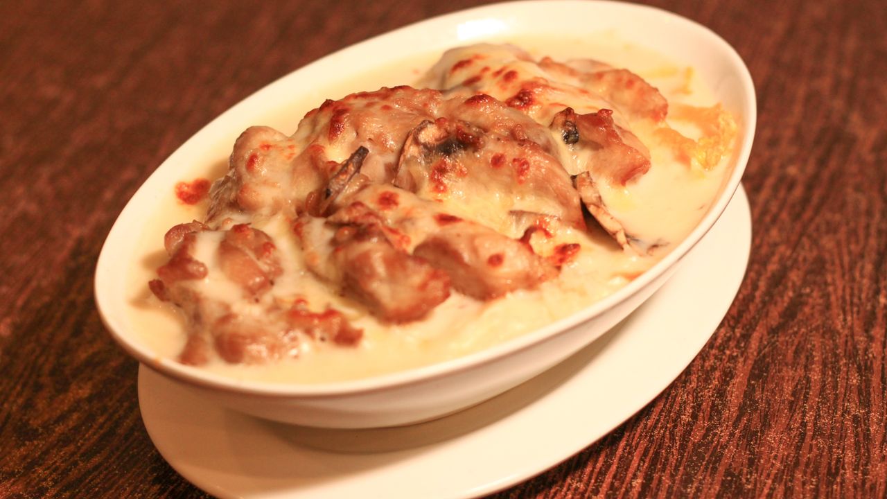 Baked Chicken Fillet with Cream Sauce