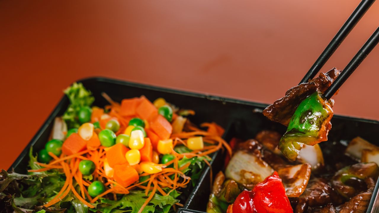 B07. Mongolian Beef Bento