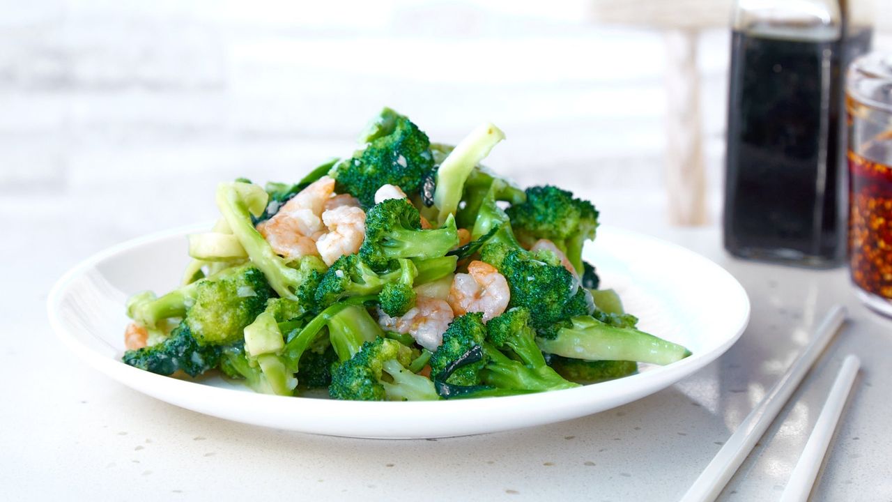 Stir Fried Broccoli with Shrimp