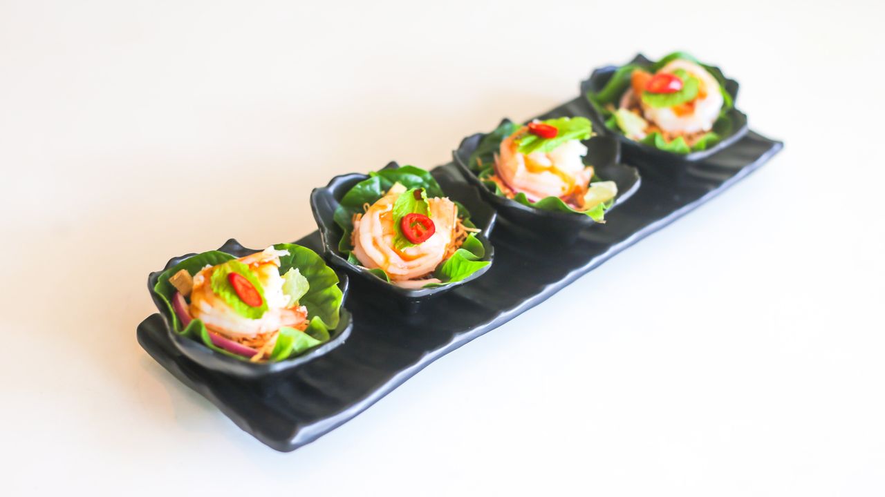 Prawn on Betel Leaves