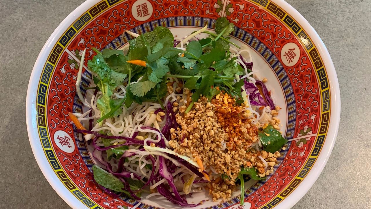 Vietnamese Style Chicken Salad with Roasted Peanuts