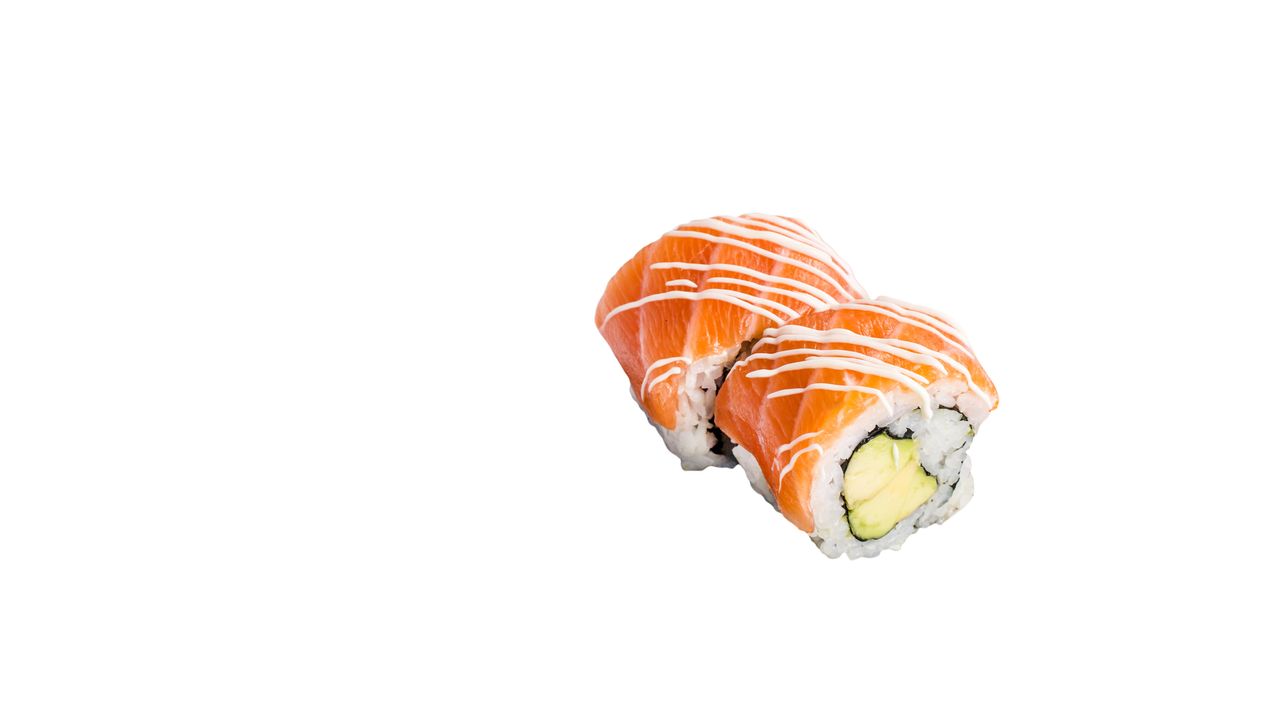 Fresh Salmon Rainbow Roll