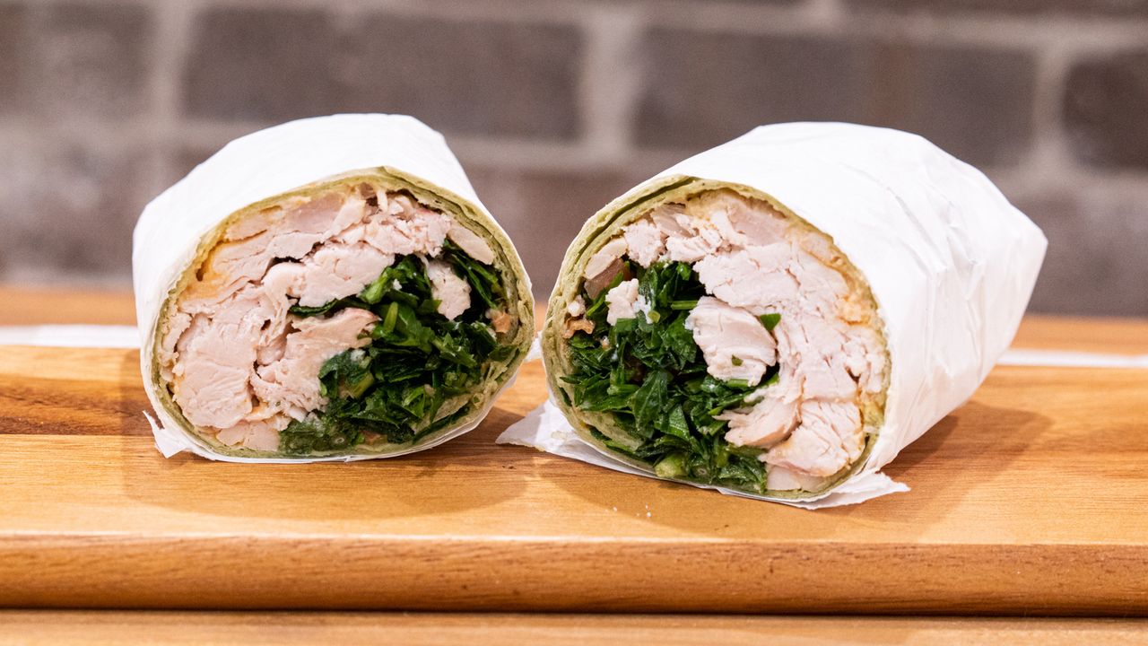 Organic Spinach Chicken Wrap (Recommended Fresh)