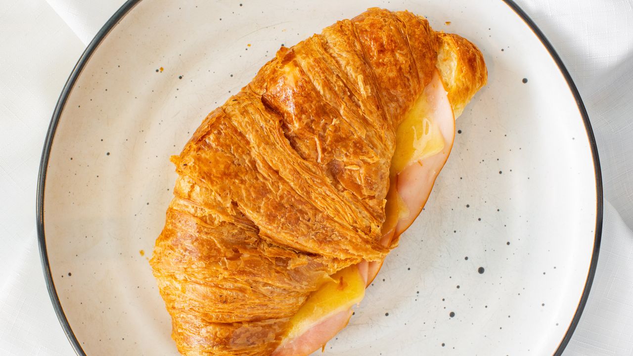 Ham and cheese croissant