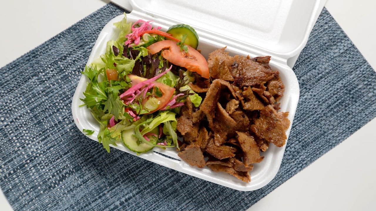 Kebab and Salad