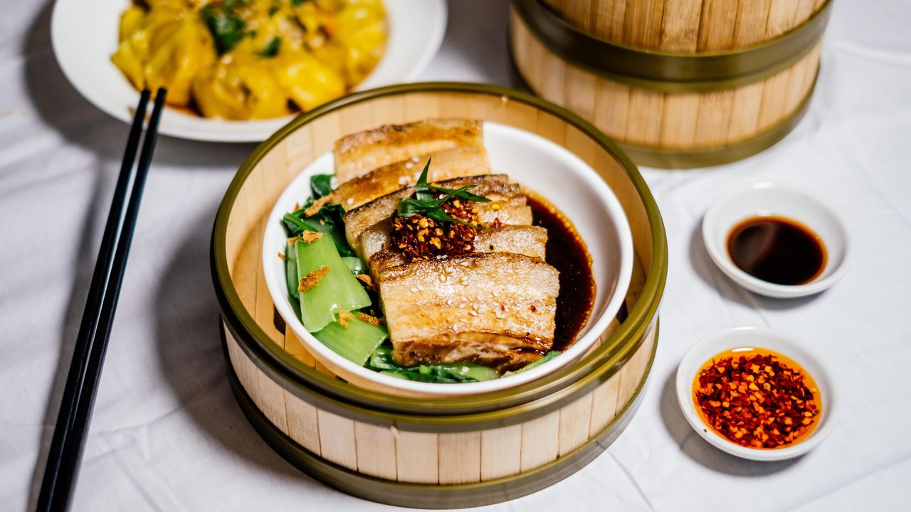 Braised Pork Belly with Bokchoy